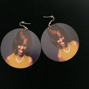 Light weight, wood photo inspired earrings